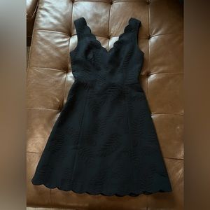 Lilly Pulitzer Sabeen Stretch Dress Onyx Fern Pucker Jacquard, size 2